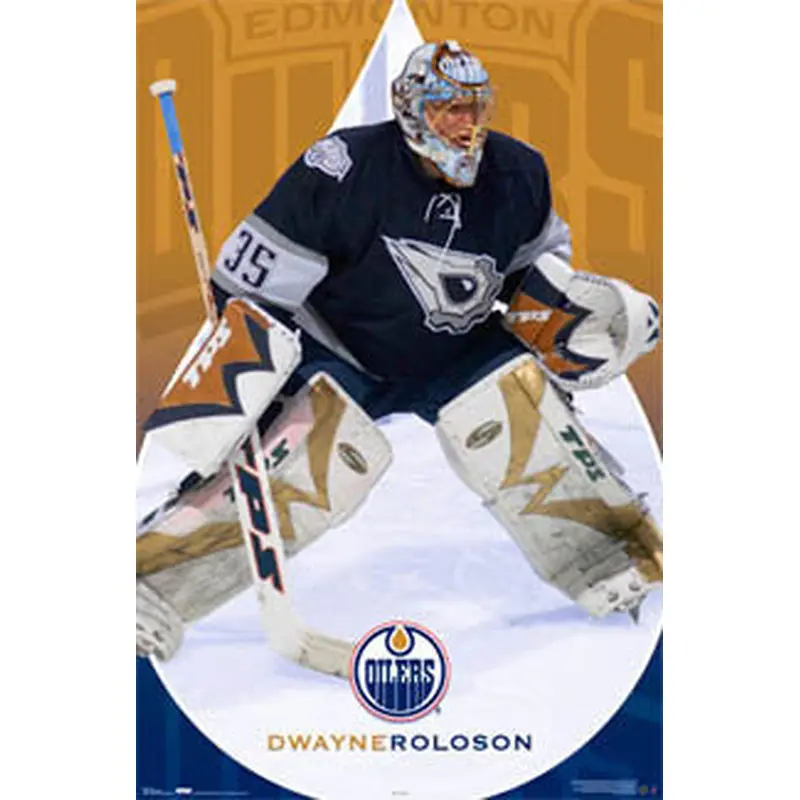 Dwayne Roloson "Roli" Edmonton Oilers Goalie NHL Hockey Poster - Costacos 2006