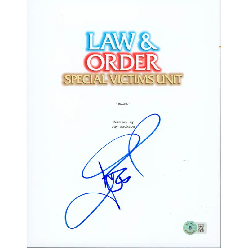 Ice-T Law & Order SVU Authentic Signed 8.5x11 Script Cover Photo BAS #BH01619