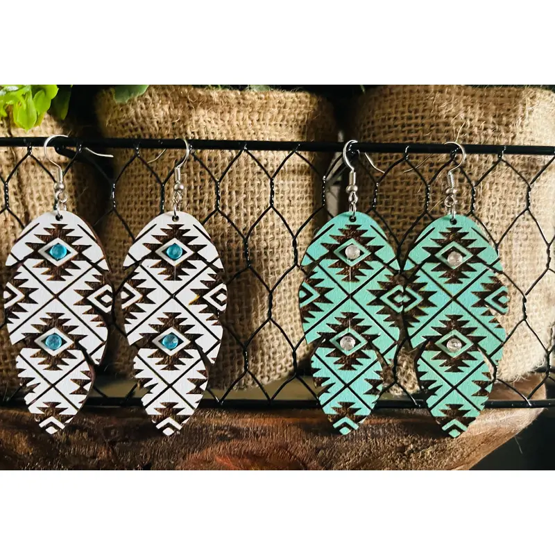 Western Boho Wood Feathers