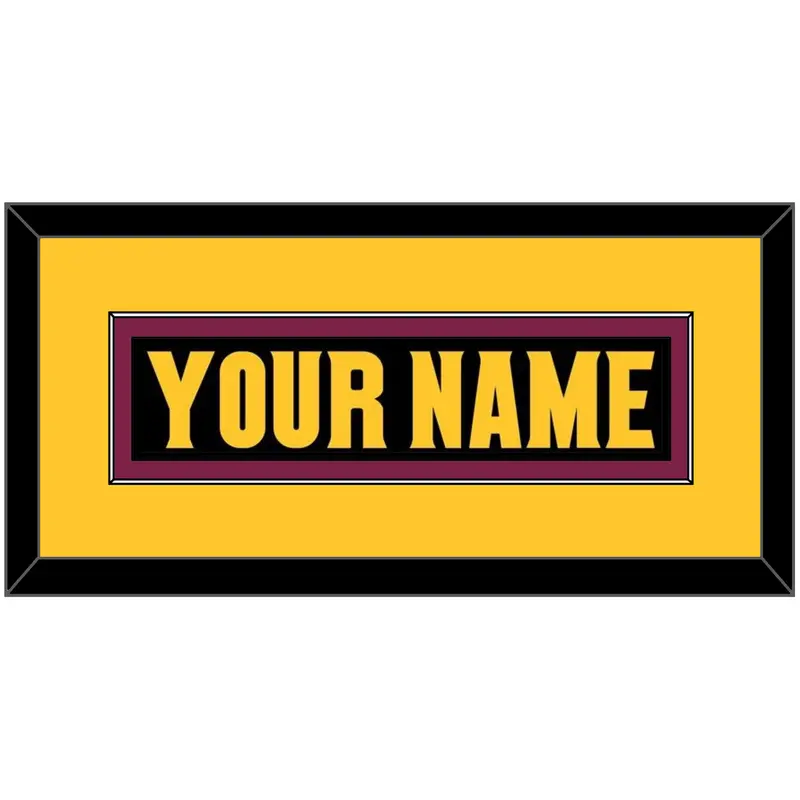 Arizona State Hockey Nameplate - Alternate Black (2018-2024) - Single Mat 3