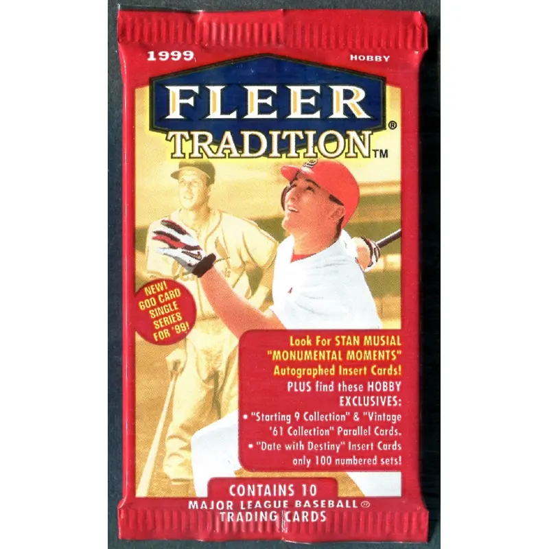 1999 Fleer Tradition Baseball Unopened Pack (Hobby) (10)