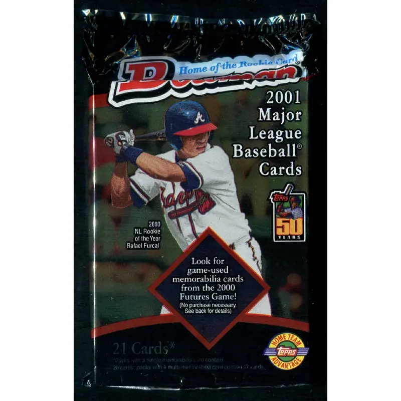 2001 Bowman Baseball Unopened Jumbo Pack (HTA) (21)