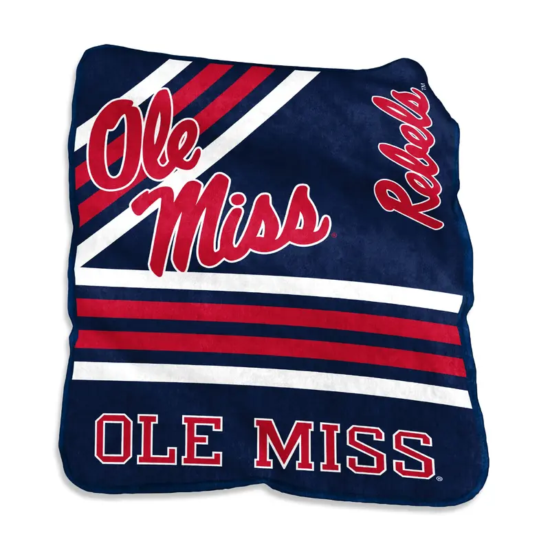 Mississippi (Ole Miss) Raschel Throw