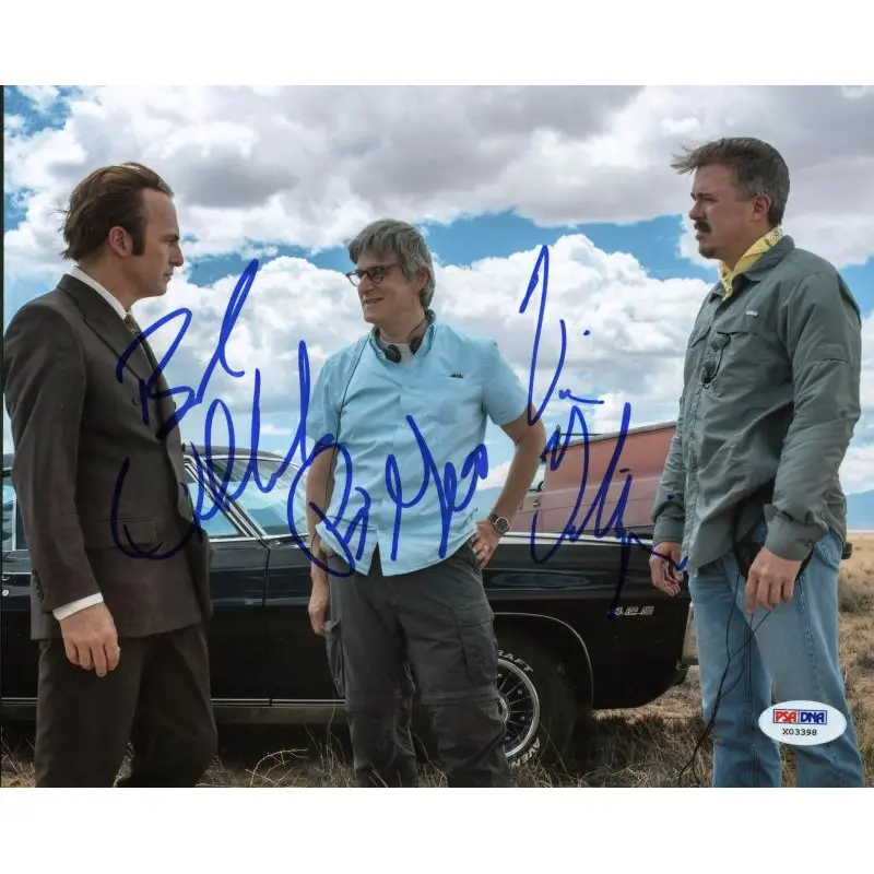 Better Call Saul (3) Odenkirk, Gilligan & Gould Signed 8X10 Photo PSA #X03398