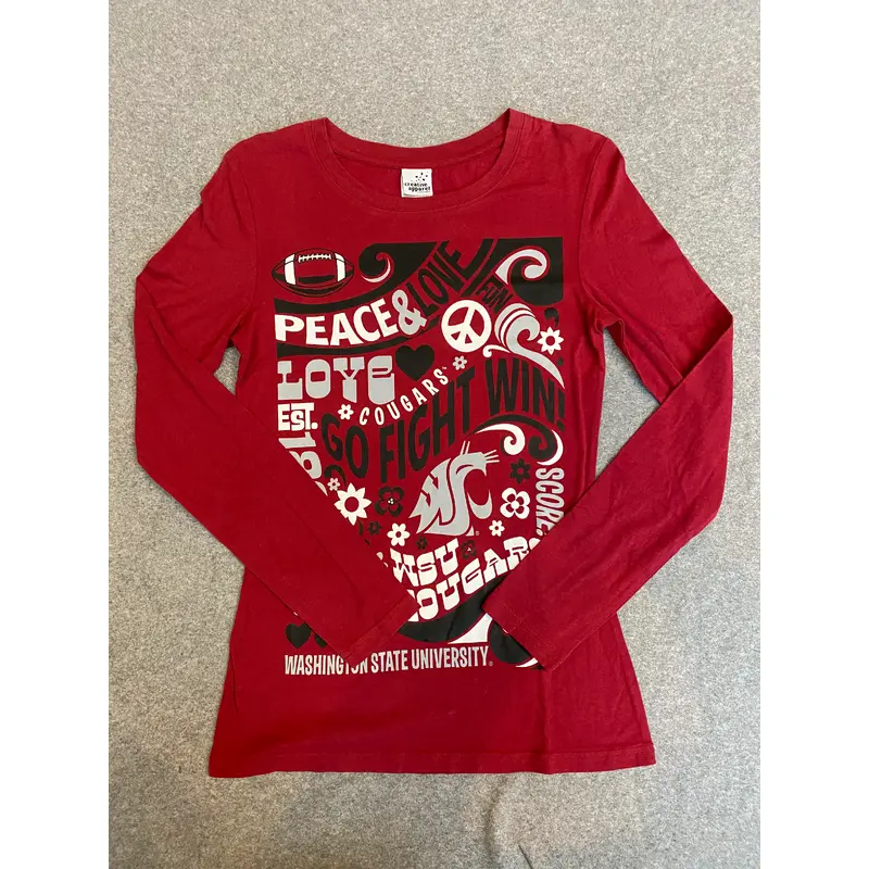 Crimson Youth Washington State University Long Sleeve