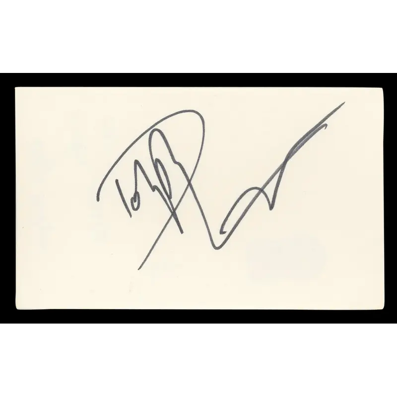 Dolph Lundgren The Expendables Authentic Signed 3x5 Index Card BAS #BL96414