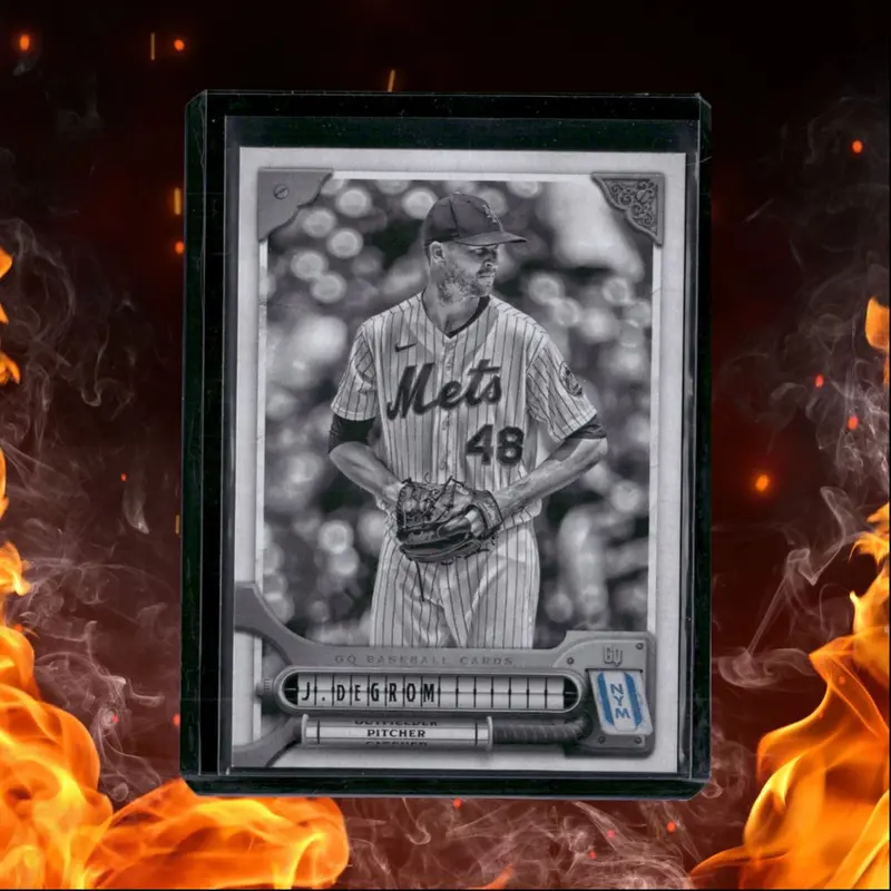 2022 Topps Gypsy Queen Jacob DeGrom Black and White 37/50 #130