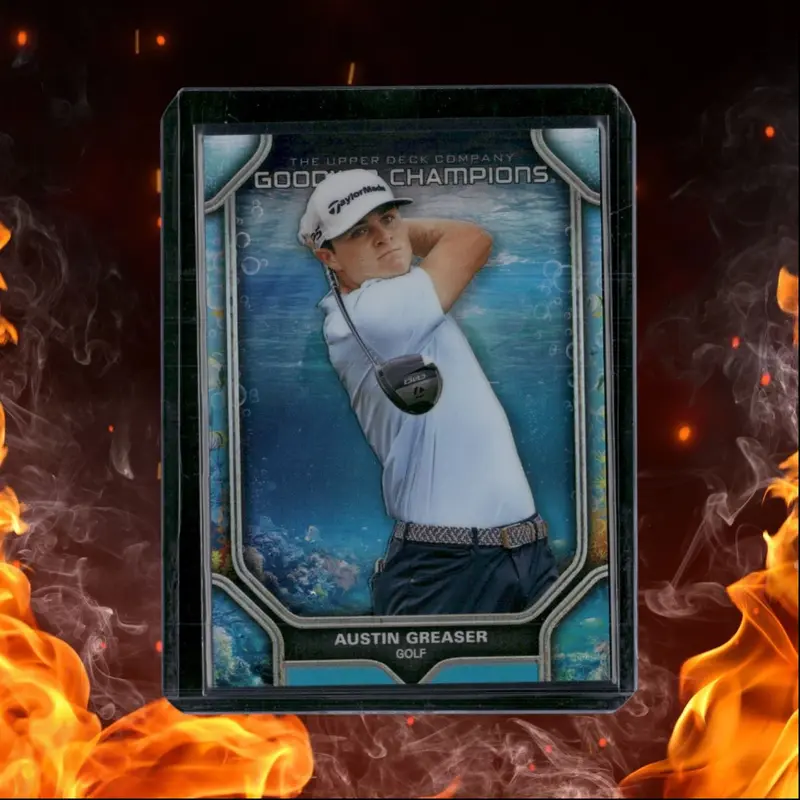 2024 Upper Deck Goodwin Champions Austin Greaser Portraits Aquamarine 09/75 #P87
