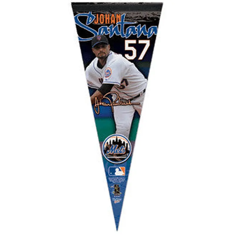 Johan Santana "Signature" Premium Felt Pennant L.E. /2,009