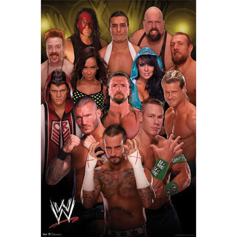 WWE Wrestling Superstars 2012-13 Fan Poster - Costacos Sports