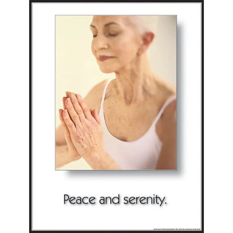 Yoga "Peace and Serenity" (Meditation) Poster - Fitnus
