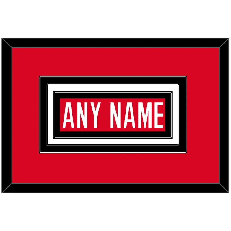Canada Mens Hockey Nameplate - 2006 Olympics Road Red - Triple Mat 1