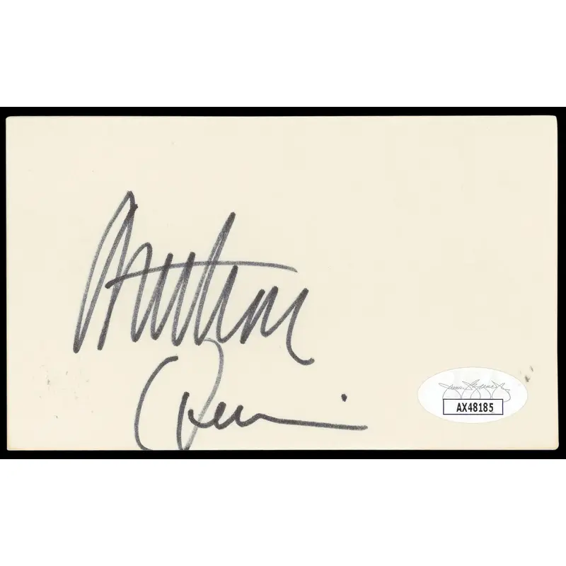 Anthony Quinn Zorba the Greek Authentic Signed 3x5 Index Card JSA #AX48185