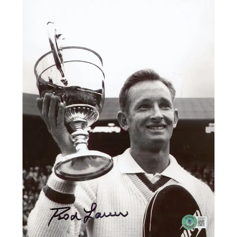 Rod Laver Authentic Signed 8x10 Black & White Photo Autographed BAS #BH049717