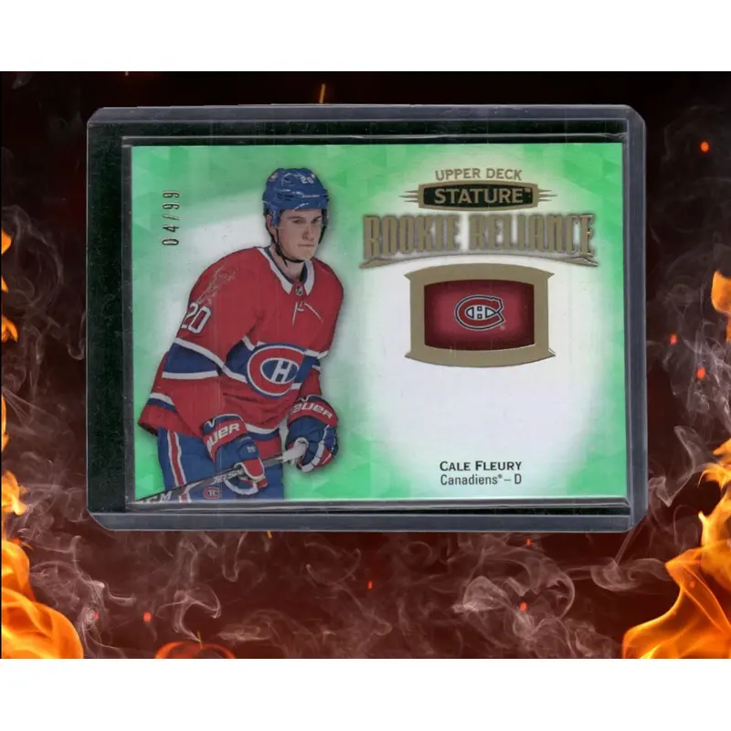 2019-20 Upper Deck Stature Cale Fleury Reliance Green Rookie 04/99 #RR-44