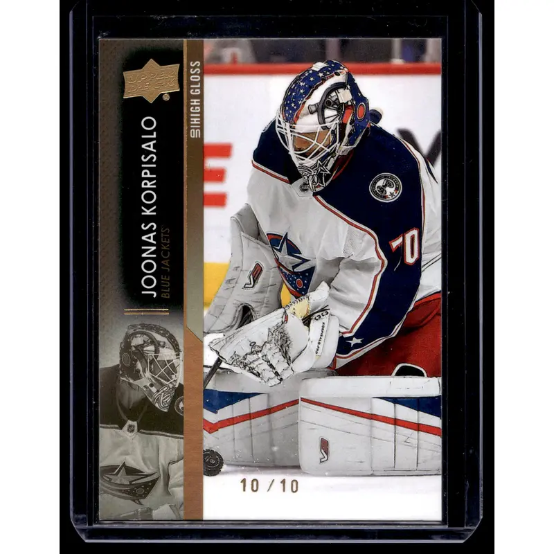 2021-22 Upper Deck - High Gloss - Joonas Korpisalo #304 /10