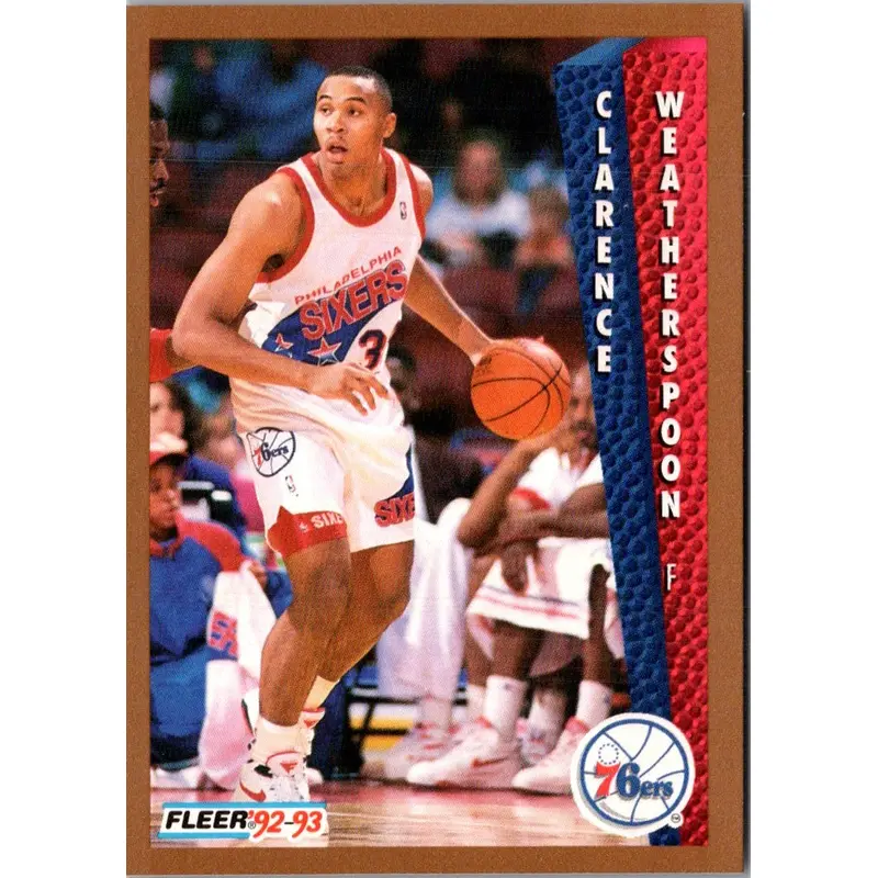 1992 Fleer Clarence Weatherspoon #409 Rookie