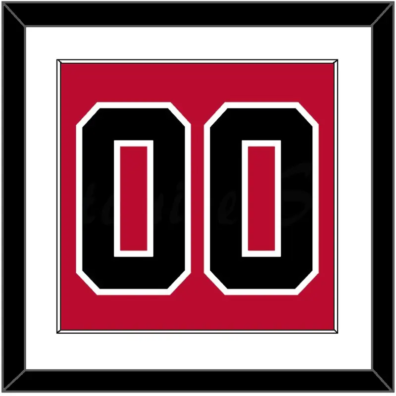 Chicago Number - Red Icon - Single Mat 1