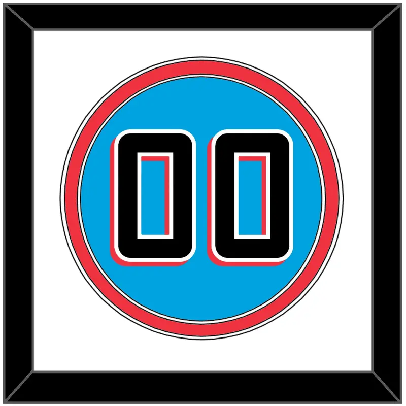 Miami Number - Alternate Blue - Double Mat 2