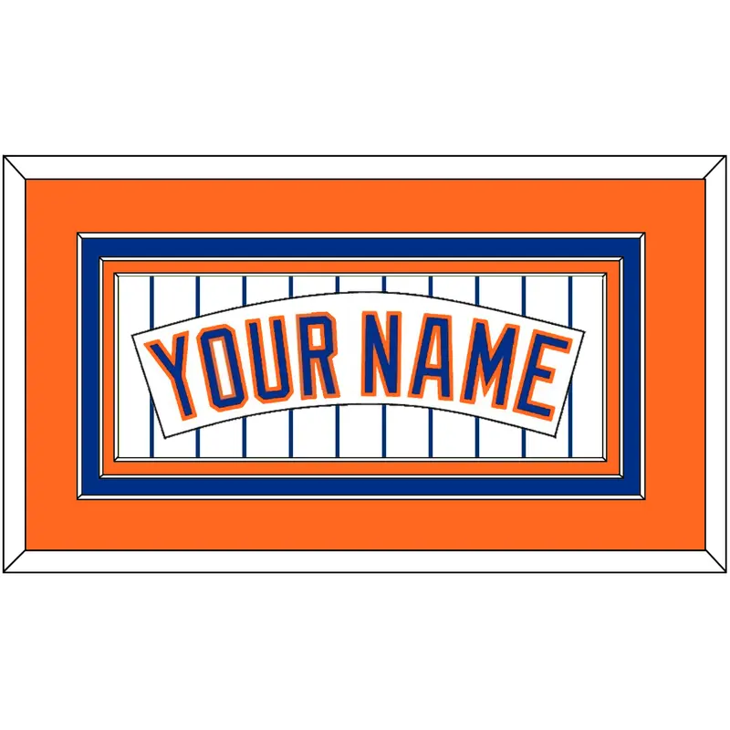 New York Nameplate - Home Pinstripes (1983-1986) - Triple Mat 3