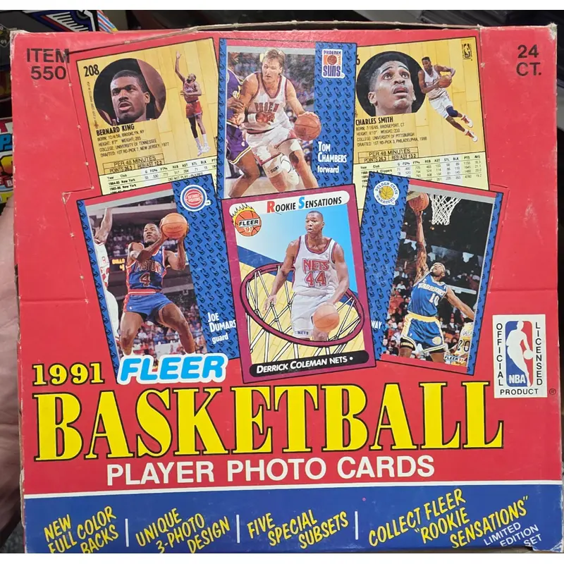 1991-92 Fleer Basketball Jumbo Box