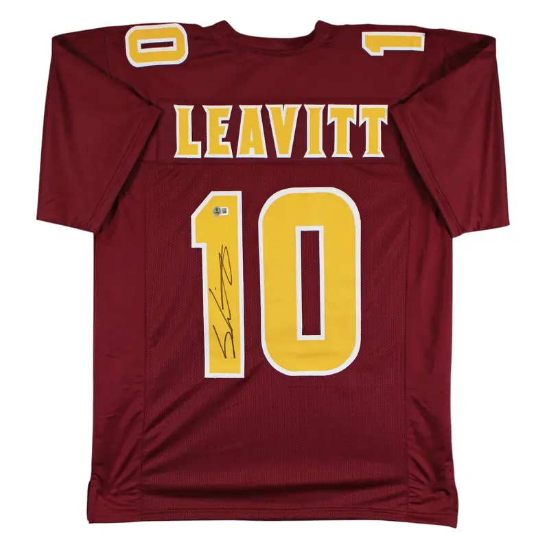 Arizona State Sam Leavitt Authentic Signed Maroon Pro Style Jersey BAS Witnessed