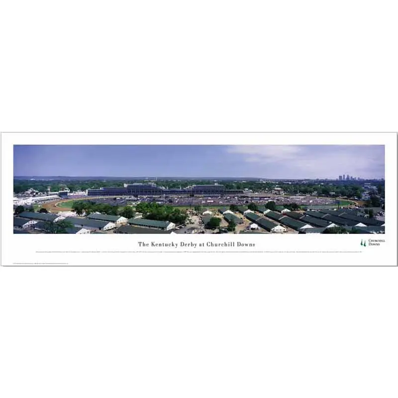 Churchill Downs Kentucky Derby Panoramic Poster Print - Blakeway Worldwide