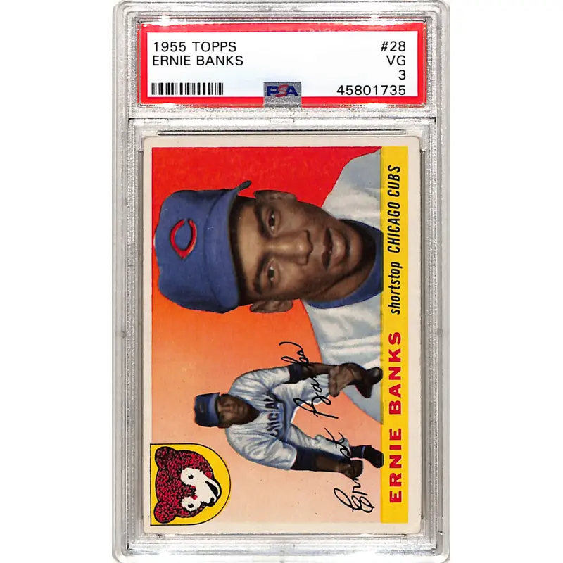 Ernie Banks 1955 Topps #28 PSA 3 Very Good