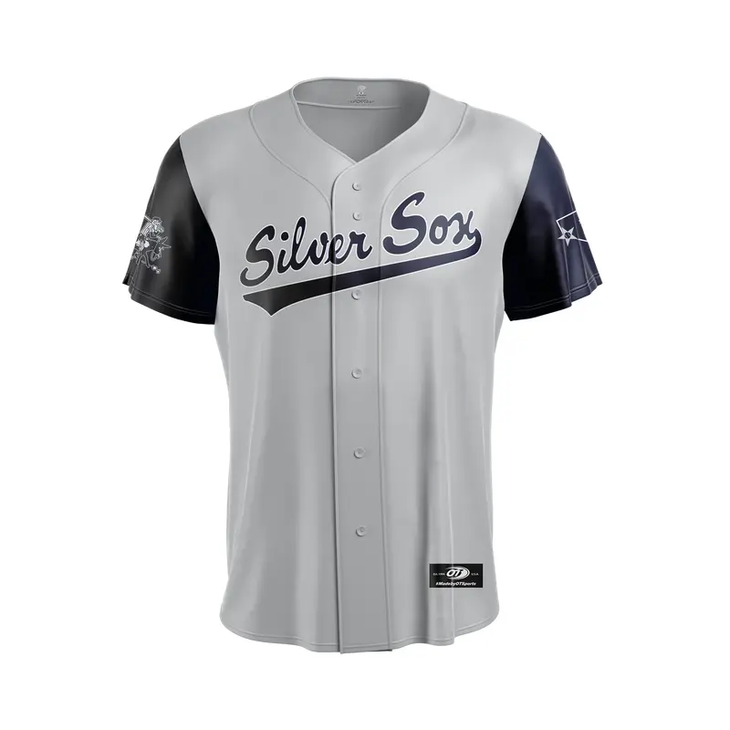 Silver Sox Throwback Fashion OT Sports Jersey