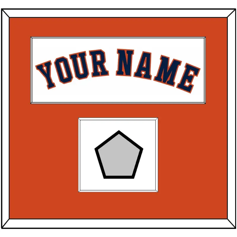 Houston Name & World Series Champions Patch - Home White - Single Mat 2