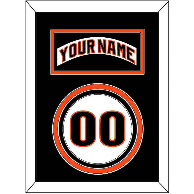 San Francisco Nameplate & Number - Home White (1983-1993) - Triple Mat 4
