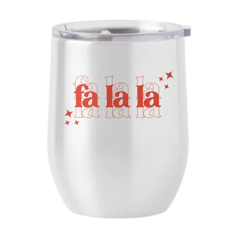 Christmas Falala 16oz Stainless Curved Beverage