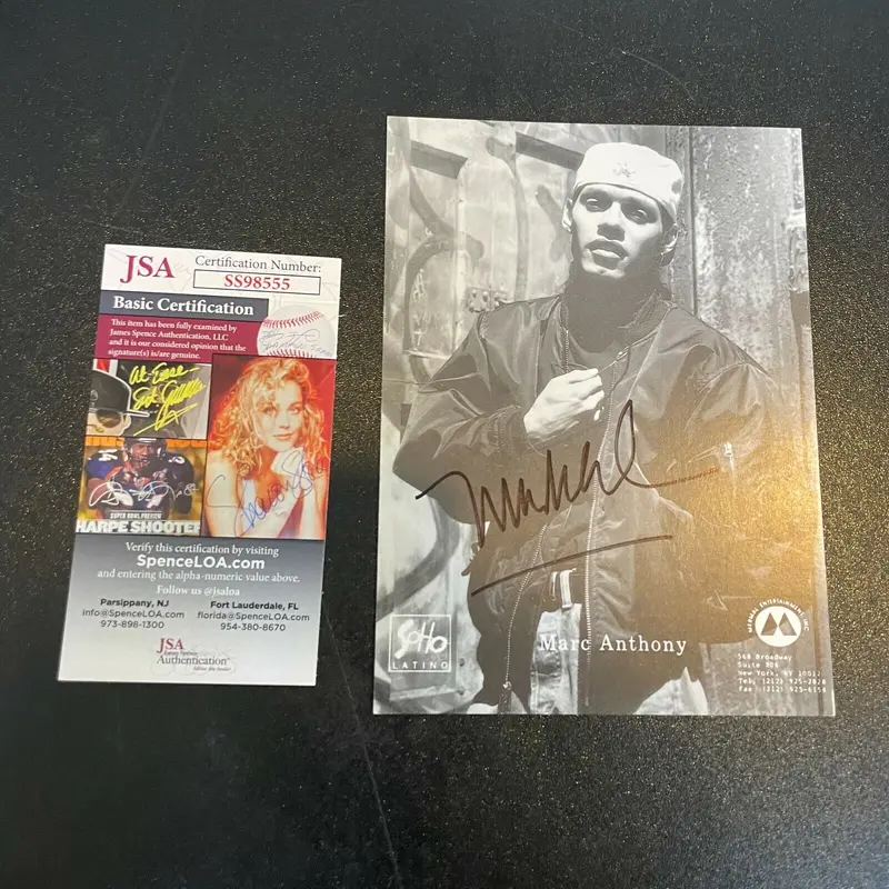Marc Anthony Signed Autographed Photo With JSA COA Movie Star