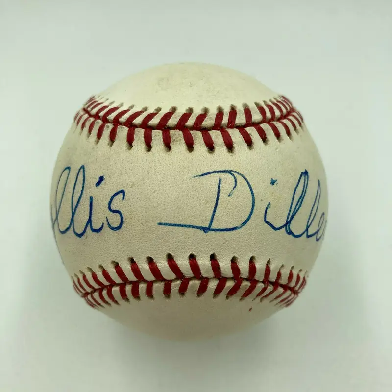 Phyllis Diller Signed Autographed Baseball With JSA COA Movie Star