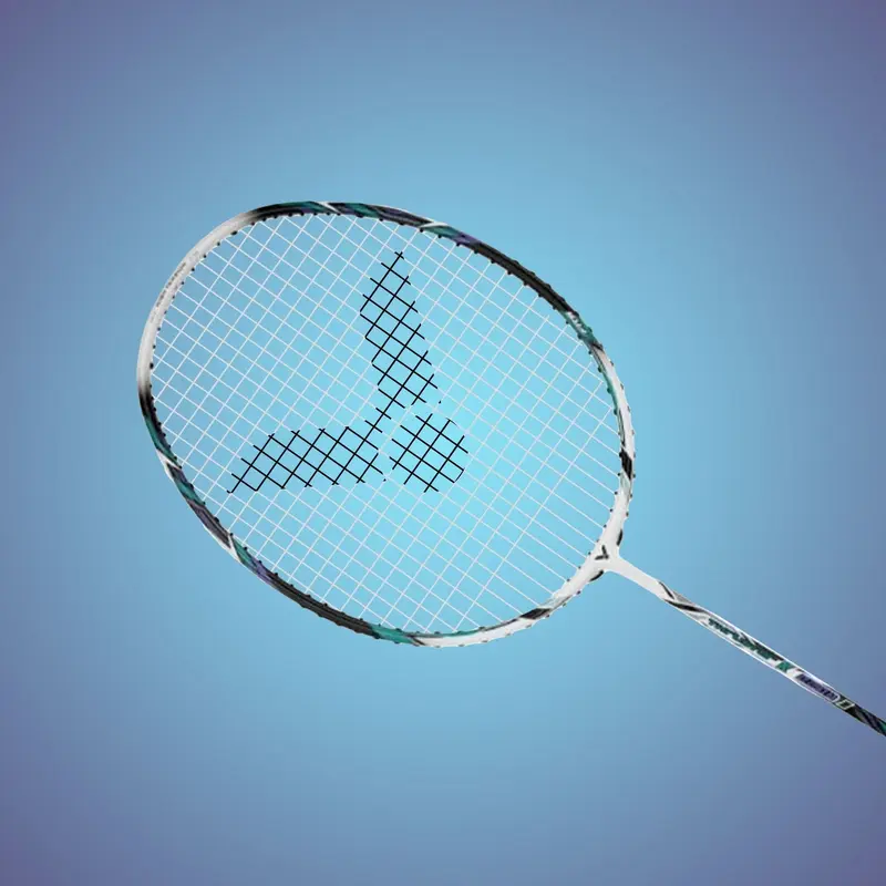 Thruster-220HII Unstrung Badminton Racket ( White/ Light Blue) - 4U/G6 Vector | Kibi Sports