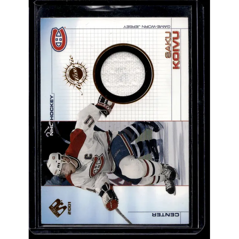 2000-01 Pacific Private Stock - Game-Used Gear - Saku Koivu #57