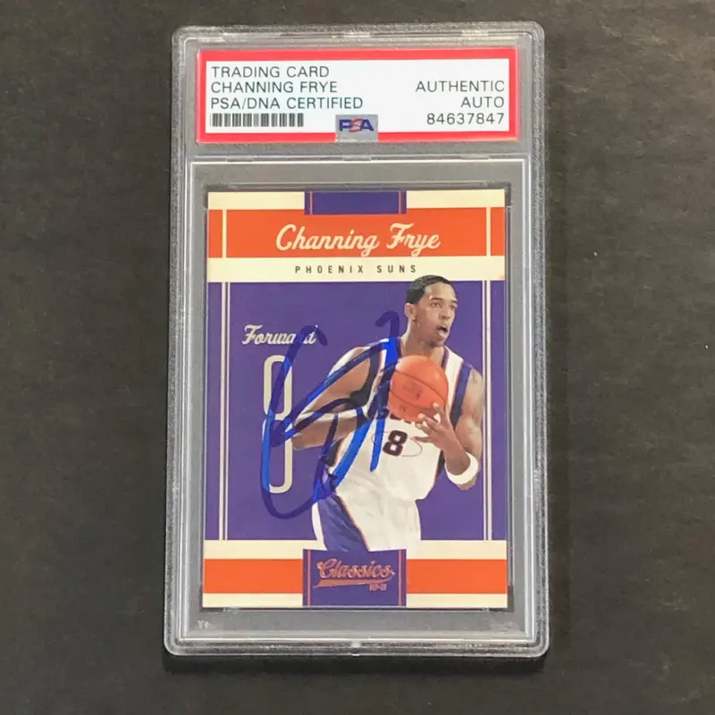 2010-11 Panini Classics #26 Channing Frye Signed Card AUTO PSA Slabbed Suns