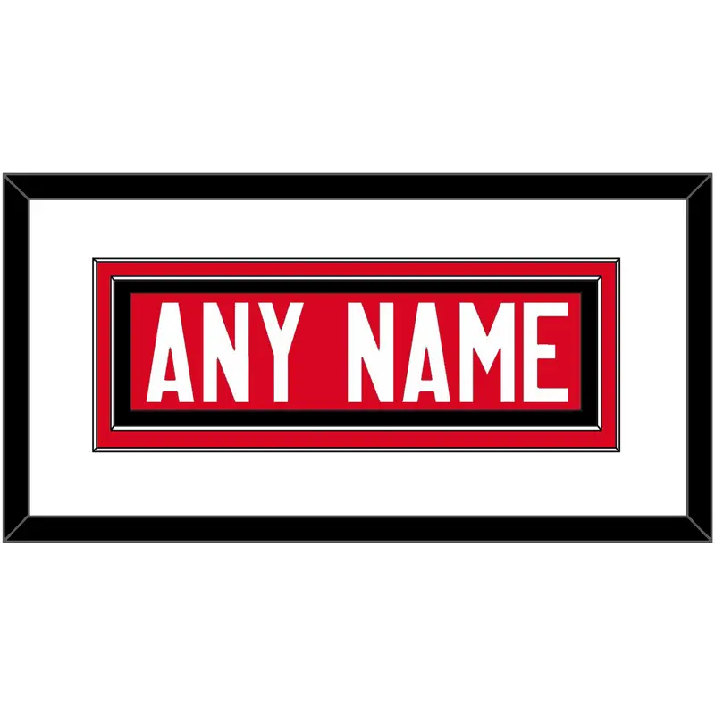 Canada Mens Hockey Nameplate - 2014 Olympics Road Red - Double Mat 1