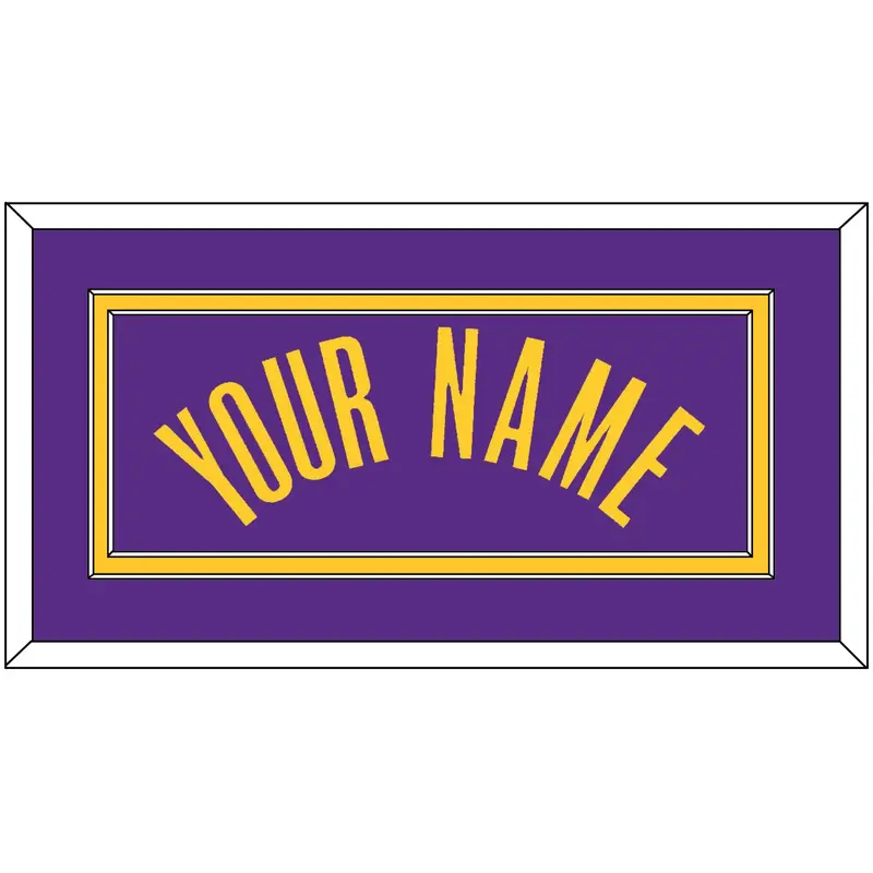 Los Angeles Name - Purple Statement - Double Mat 3