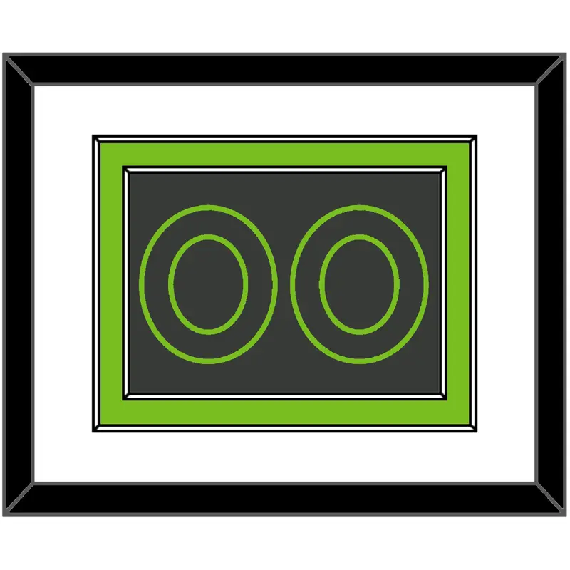 Minnesota Number - Dark Gray Statement - Double Mat 1