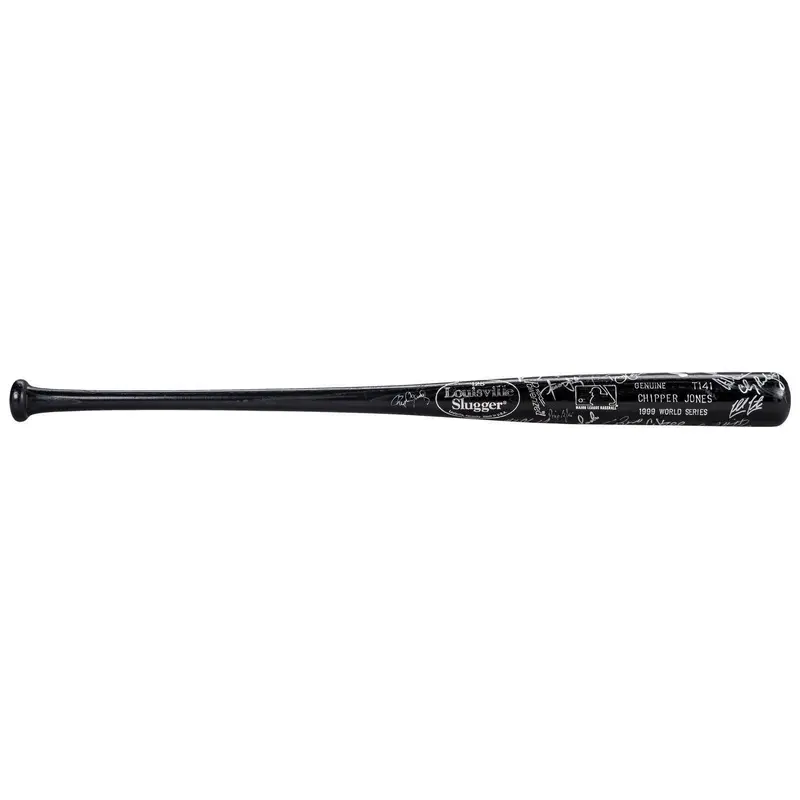 1999 New York Yankees World Series Champs Team Signed Game Issued Bat PSA DNA