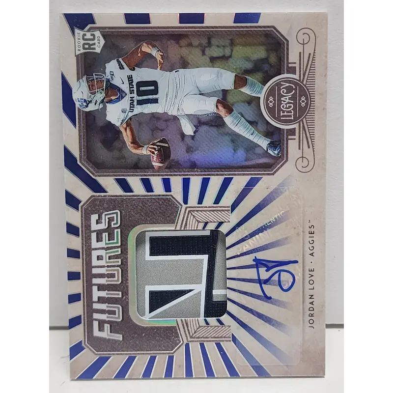 Jordan Love 2020 Panini Legacy Futures Rookie Patch Auto #1/25