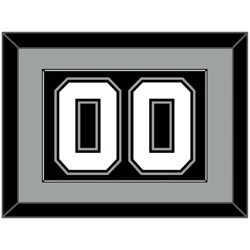 San Antonio Number - Black Icon - Single Mat 2