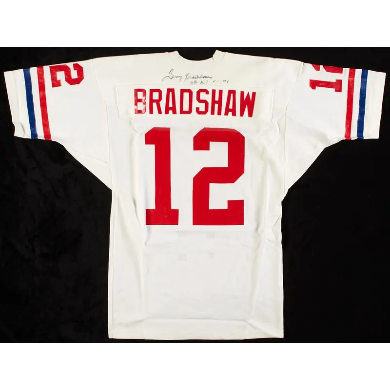 Terry Bradshaw "SB MVP" Signed 1970's Pro Bowl Sand-Knit Jersey With Beckett COA