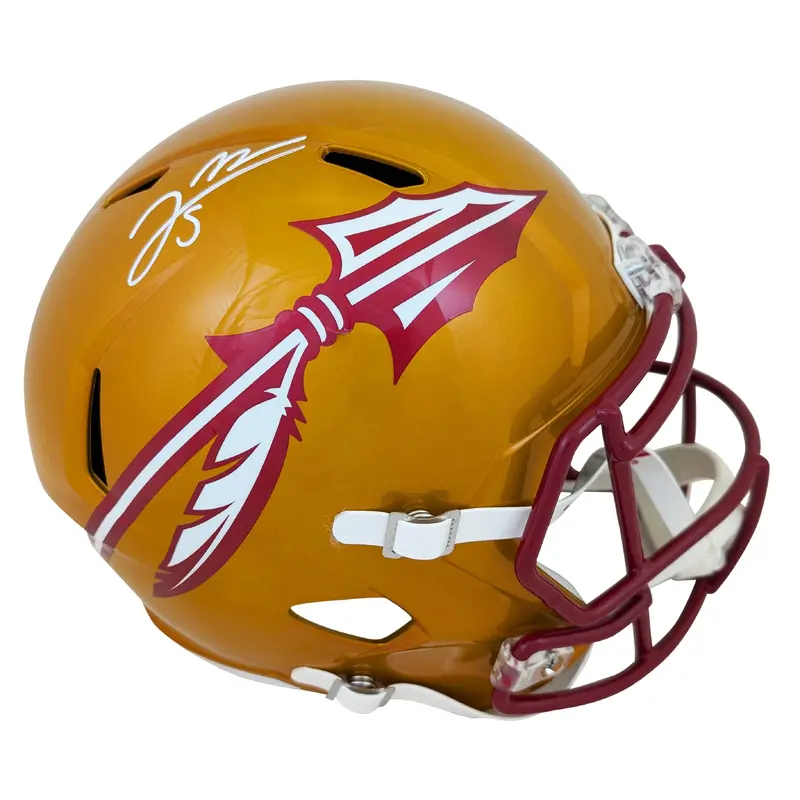 Florida State Jared Verse Signed Flash Full Size Speed Rep Helmet BAS Witnessed