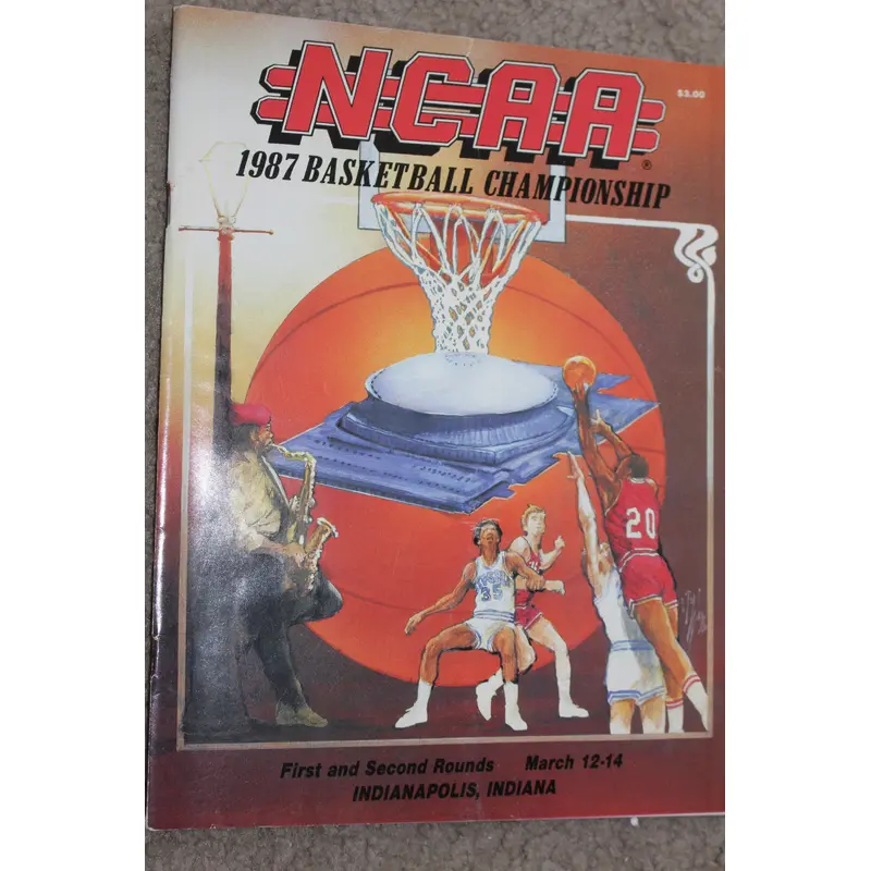 1987 NCAA First & Second Round Basketball Program, Indiana University