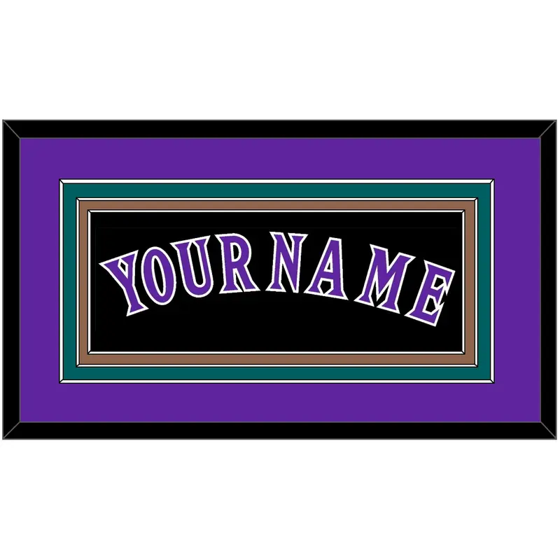 Arizona Name - Alternate Black (2001-2006) - Triple Mat 2