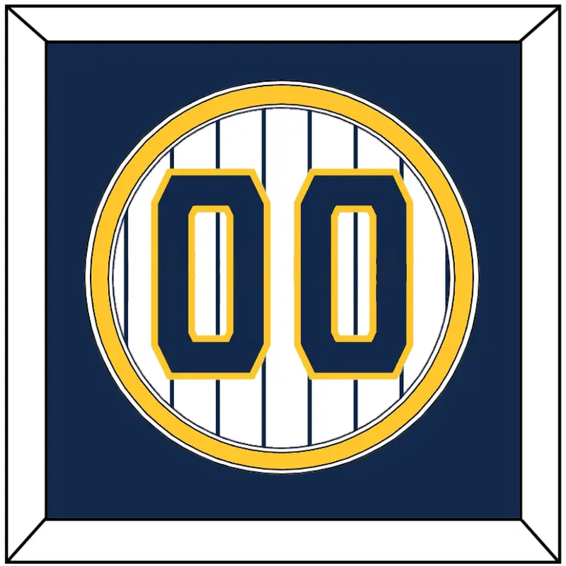 Milwaukee Number - Alternate Pinstripes - Double Mat 2