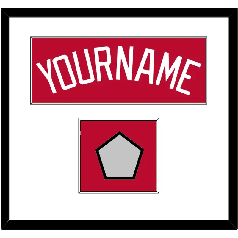 Atlanta Name & World Series Champions Patch - Alternate Home Red - Single Mat 1