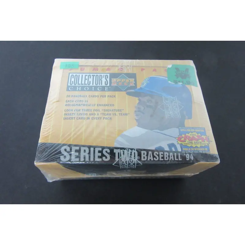 1994 Upper Deck Collector's Choice Baseball Series 2 Jumbo Box (20/20)